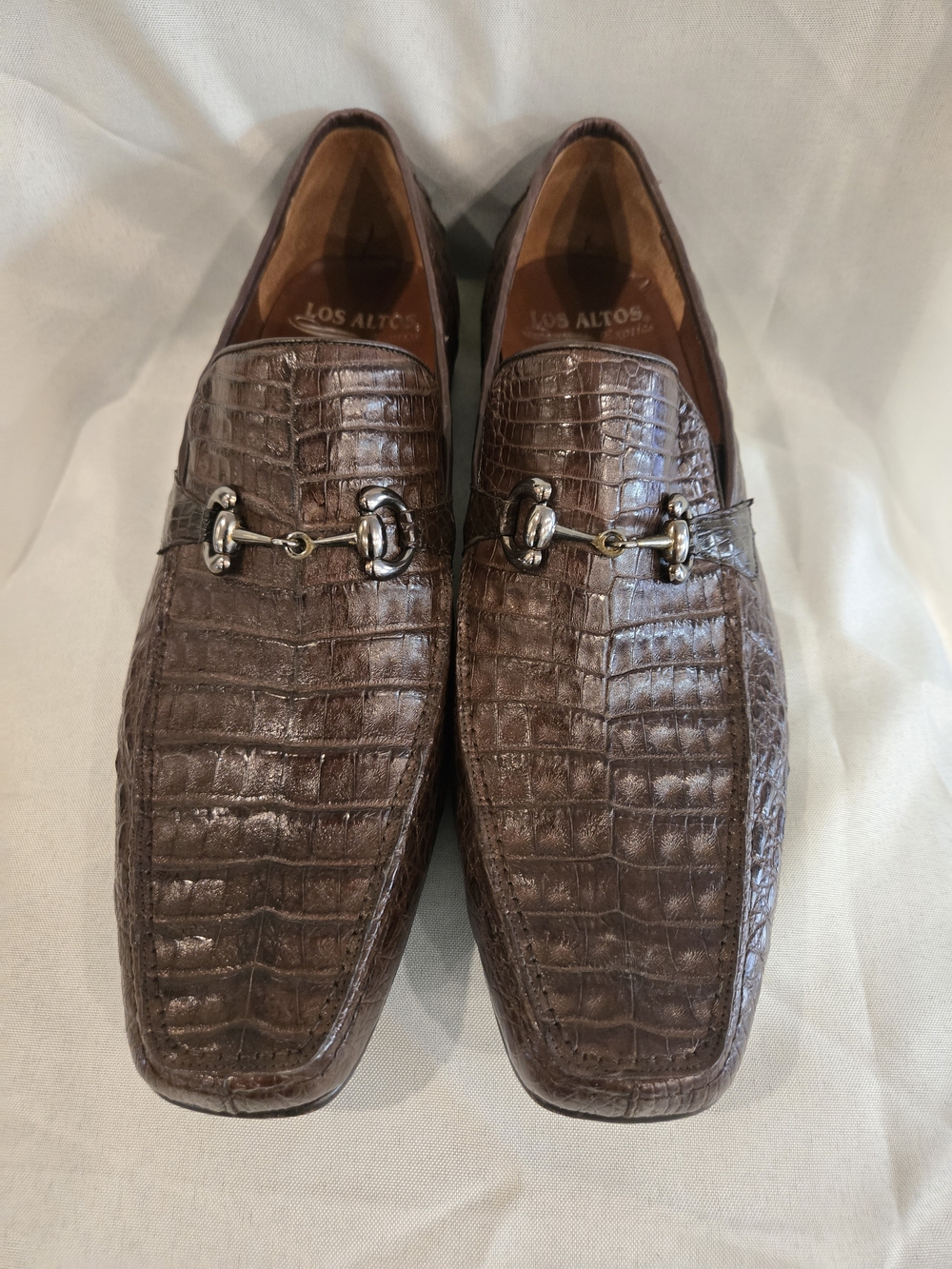OAK Men's Dark Brown Aligator With Bit Loafers